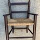 Fauteuil en bois et paille pour enfant