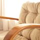 Pair of vintage beige granola armchairs from the 1950s