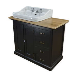 meuble de lavabo en sapin