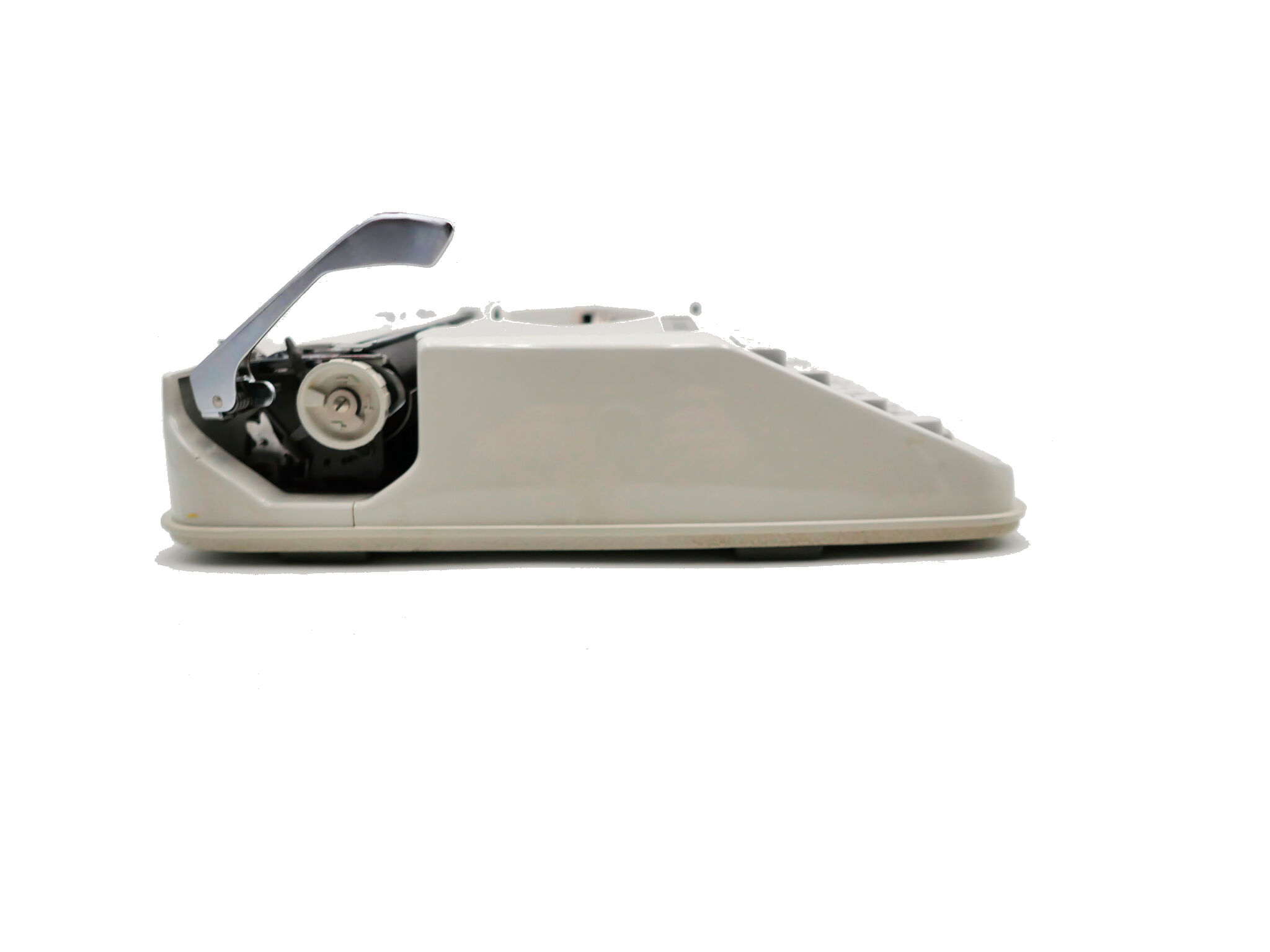 Hermes Baby New Revised White Typewriter