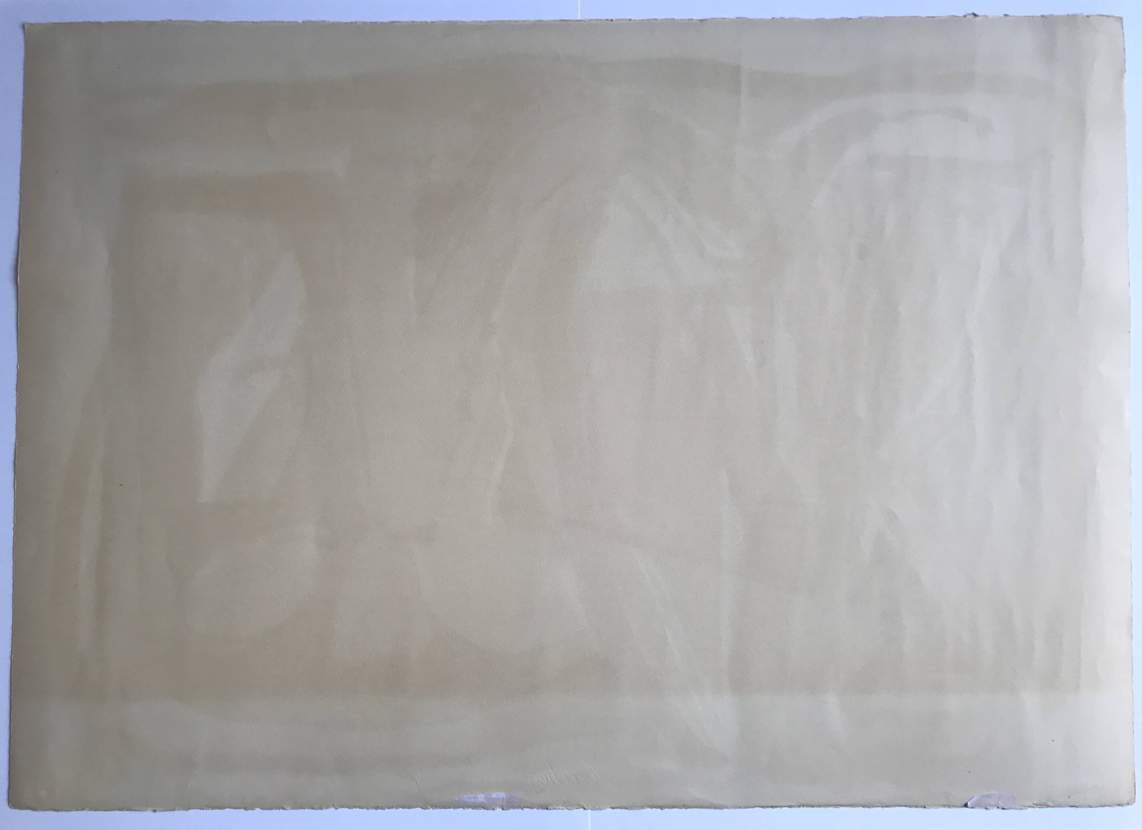 Lithographie originale signée au crayon, Bram Van Velde, Sans titre, 1968