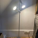 Lampadaire réglable en chrome des années 1970