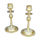 Old brass candlesticks
