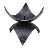 Signed steel candle holder, 1970