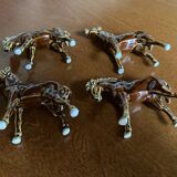 Glazed ceramic horses