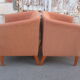 Pair of club style armchairs