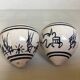 Hand-decorated ceramic salt and pepper shakers