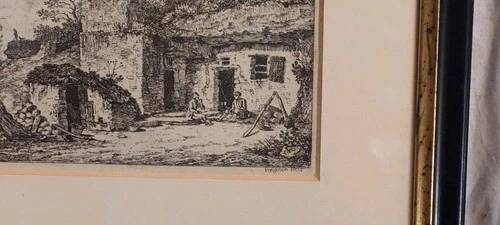 Alexis nicolas perignon (nancy 1726-1782) engraving xviii landscape