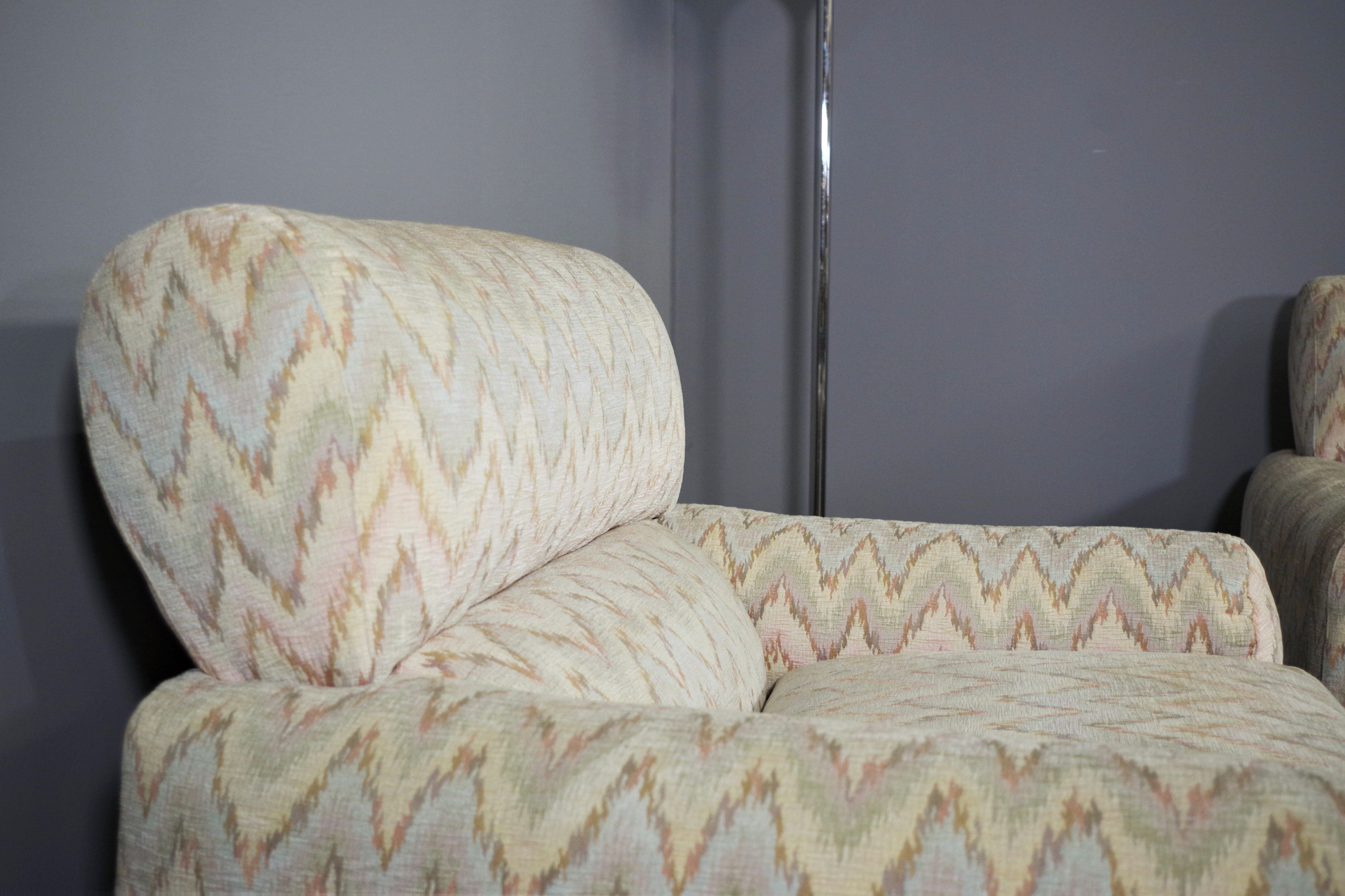 Missoni armchairs, 1970s, set of 3