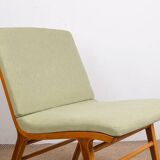 Set of 3 Danish armchairs, laminated beech and mahogany, model AX, Peter Hvidt.