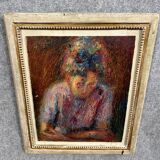 Oil painting on panel, Art Deco period