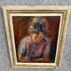 Oil painting on panel, Art Deco period