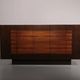 Beautiful large wall unit with plenty of storage space and a bar cabinet, 1970.