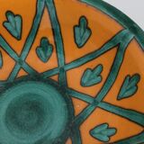 Dish dominant orange and green Saint Clement France