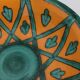 Dish dominant orange and green Saint Clement France