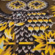 Tapestry "La nuit", by Alain Cornic, vintage, 60s