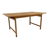 Table de salle à manger "portefeuille" en chêne, Karl Erik Ekselius, Suède, 1960