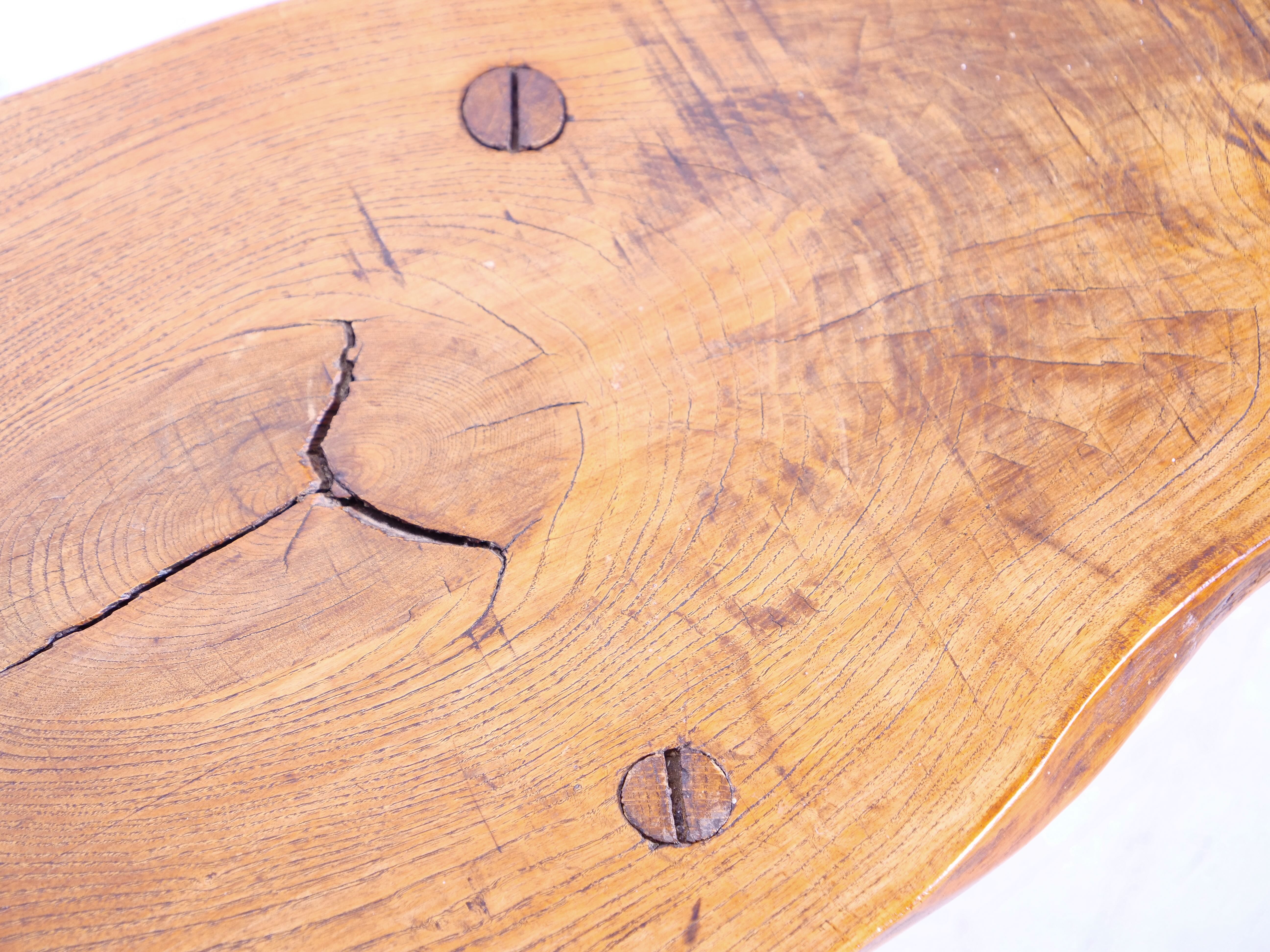 Brutalist tripod side table