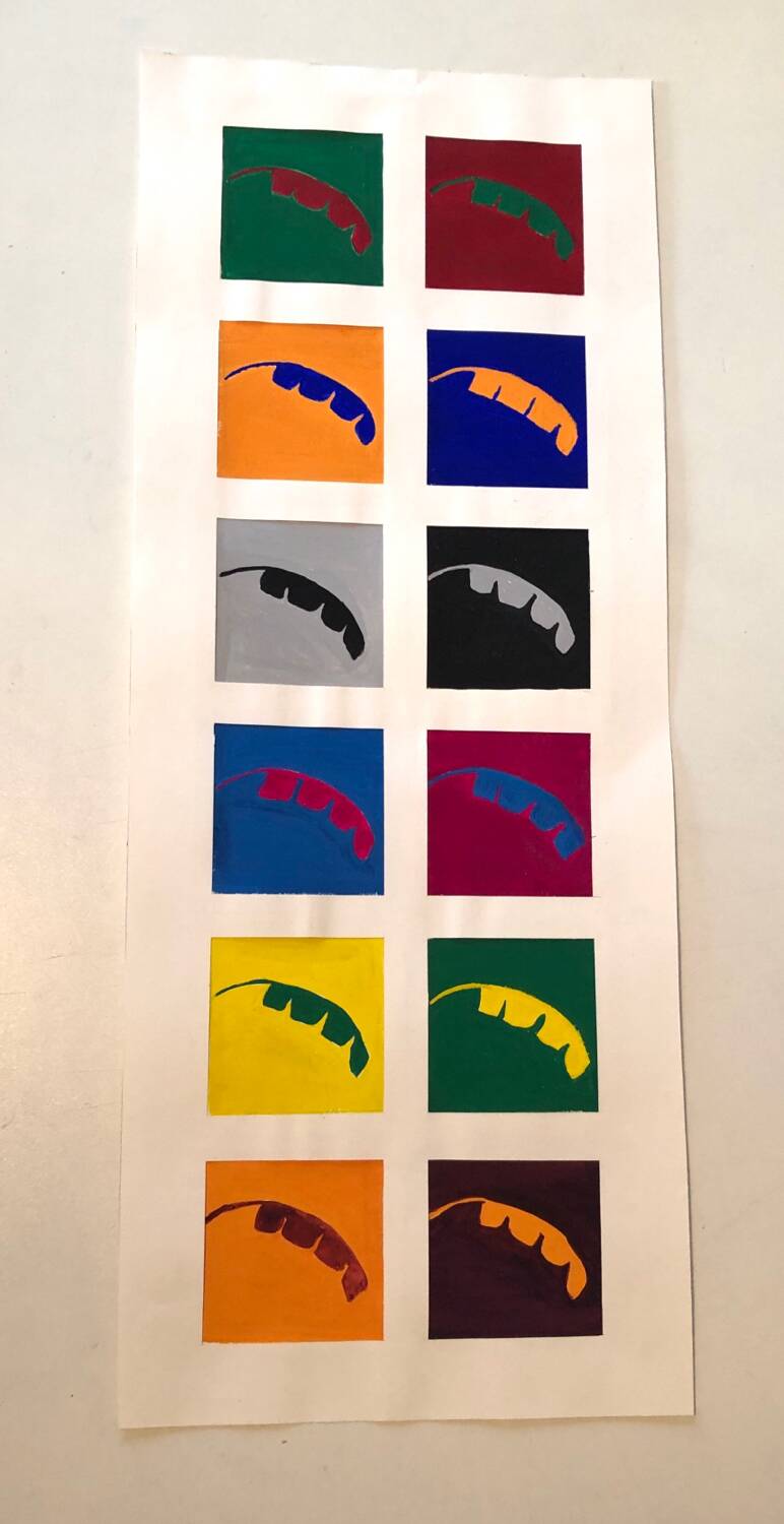 Illustration of a banana leaf.