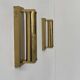Pair of vintage modernist adjustable wall lights, brass, France 1970.