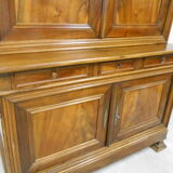 Buffet two bodies Louis Philippe walnut