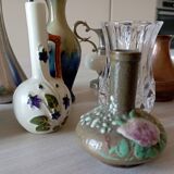 Lot of 8 old miniature vases