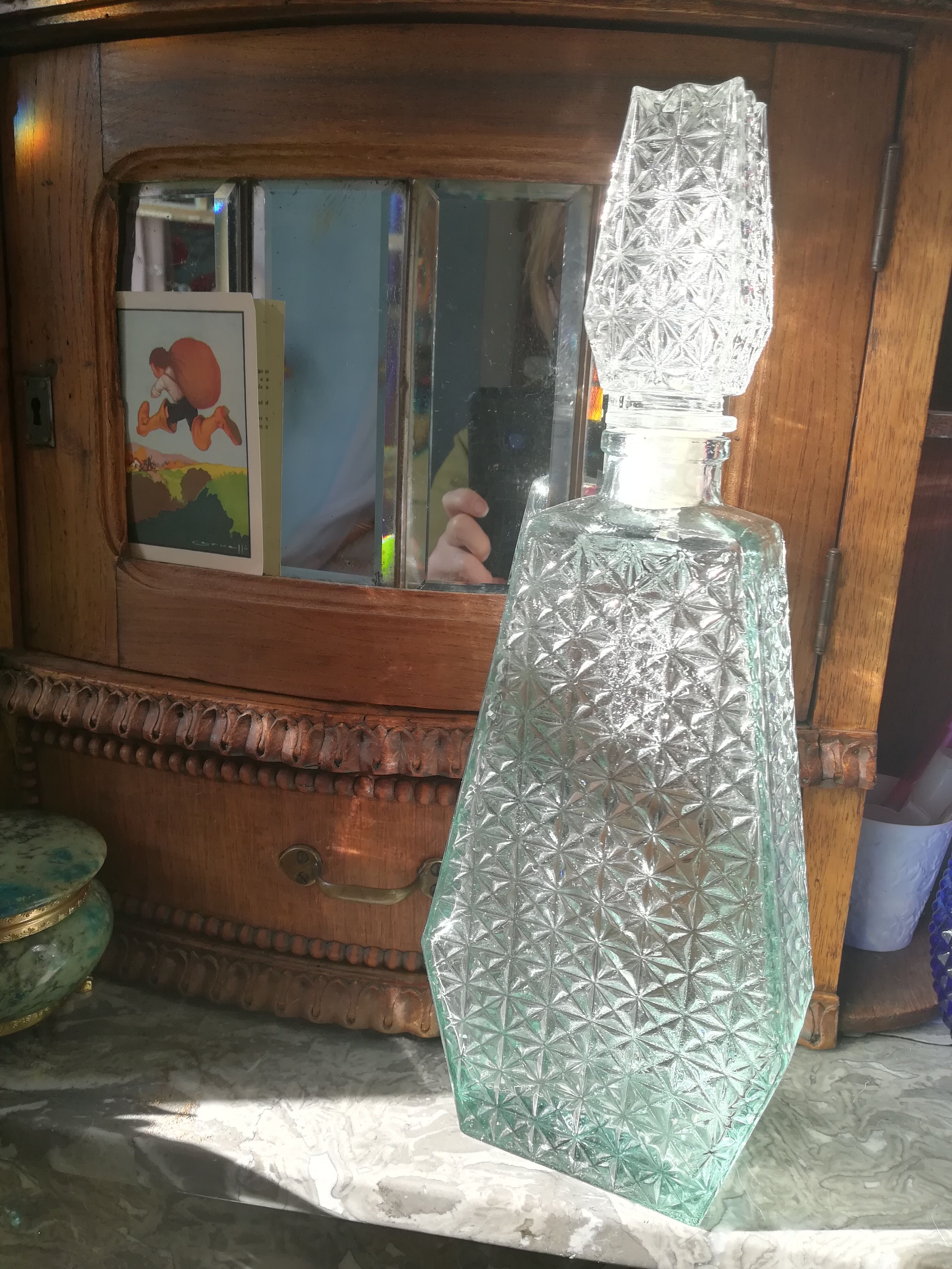 Vintage glass carafe