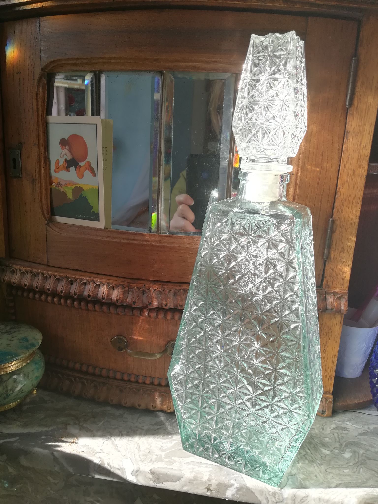 Carafe vintage en verre