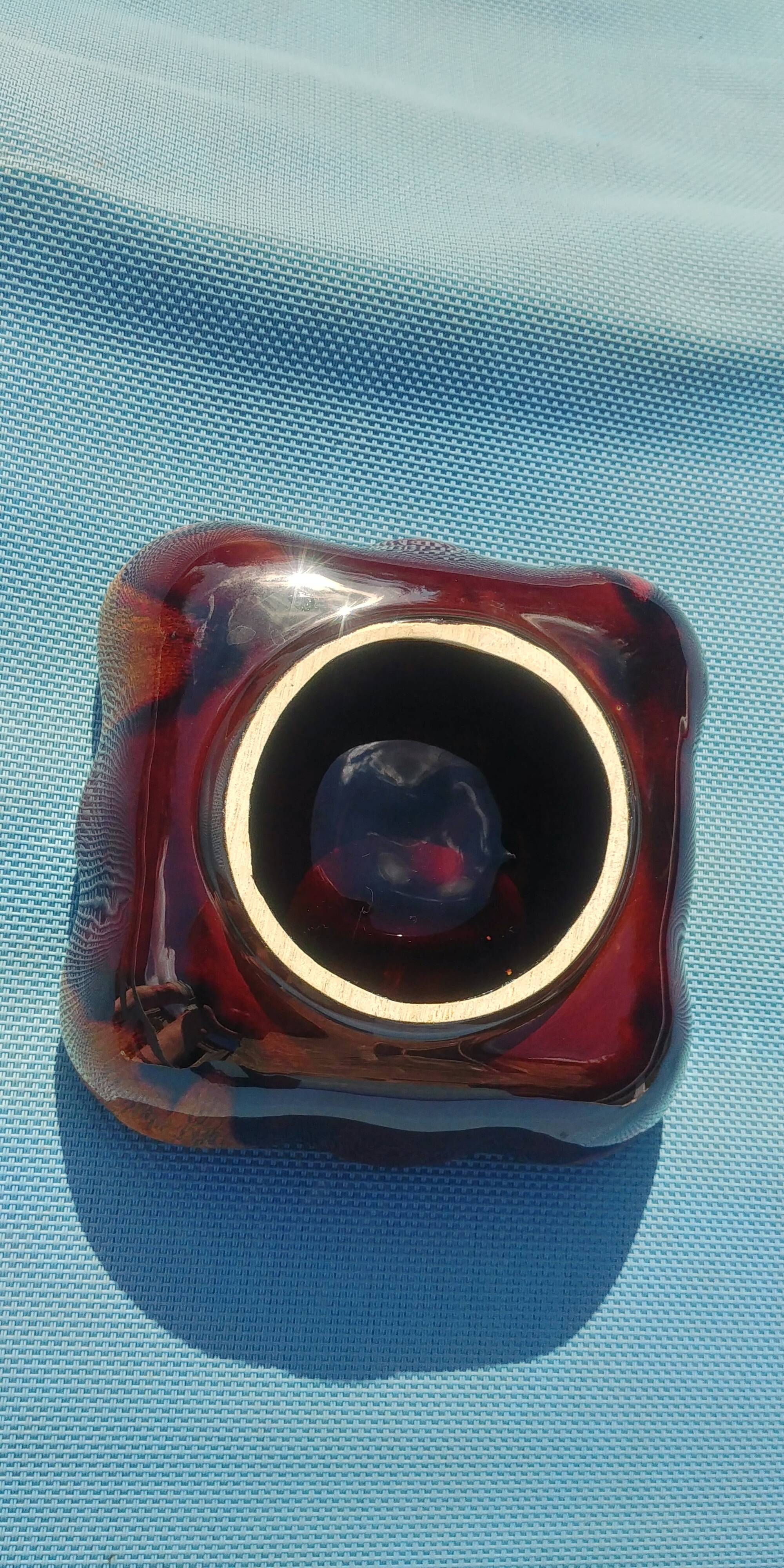 Ashtray ceramic glazed Vallauris way 60s/70s