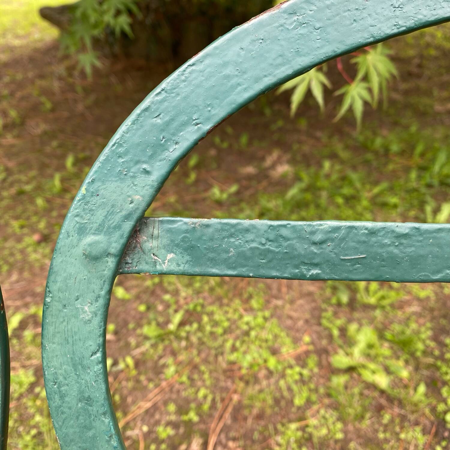 Old folding patio garden chairs