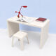 Monobloc polyester desk by Berthe Libert, 1970s.