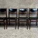 Series Set of 6 vintage Scandinavian rosewood chairs from the 1960s