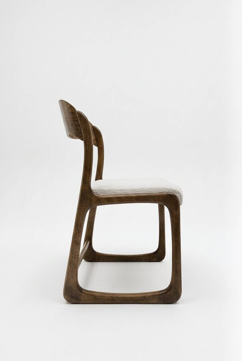 Lot de 6 chaises Baumann modèle Bémol - 1960