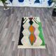 Handmade natural wool rug, size 100 x 200 cm