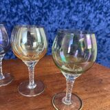 Murano: Vintage wine glasses series with twisted stem