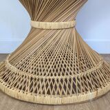 Diabolo rattan coffee table