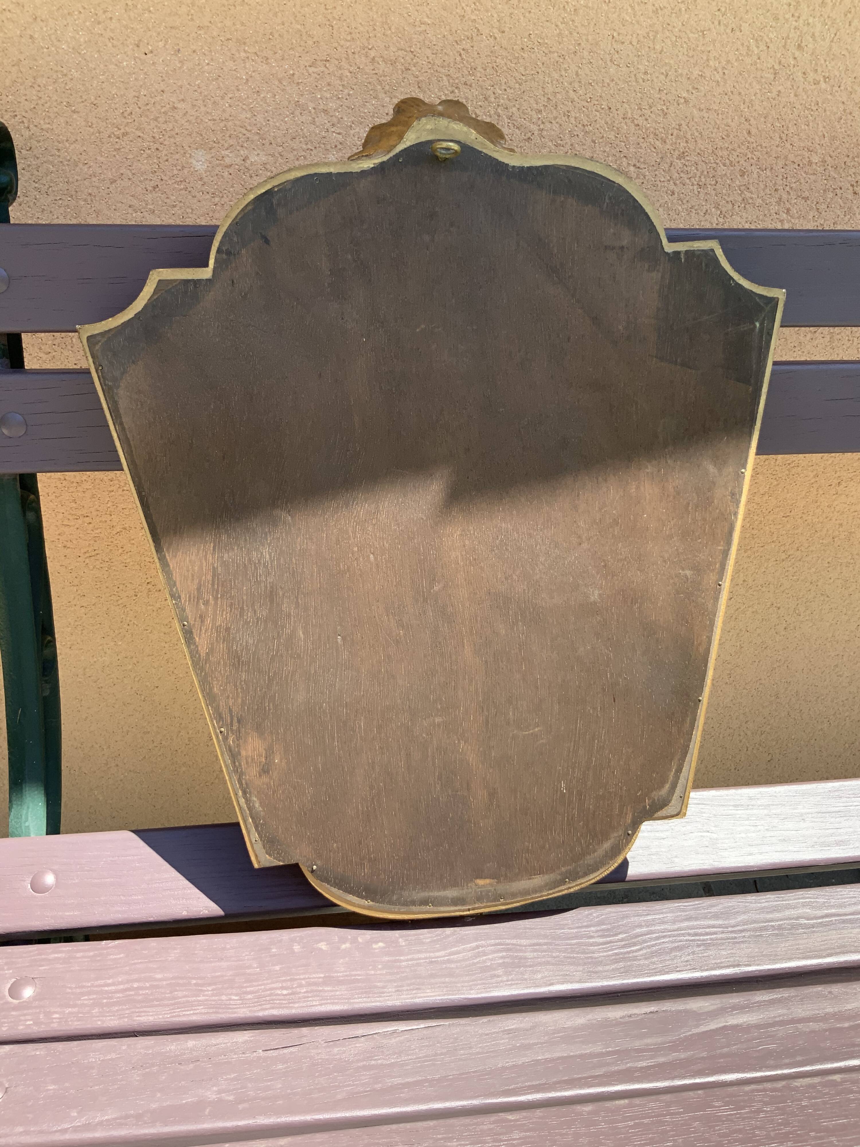 Miroir vintage en bois doré
