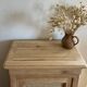 Antique 1-drawer confiturier - 1-door buffet in raw solid wood