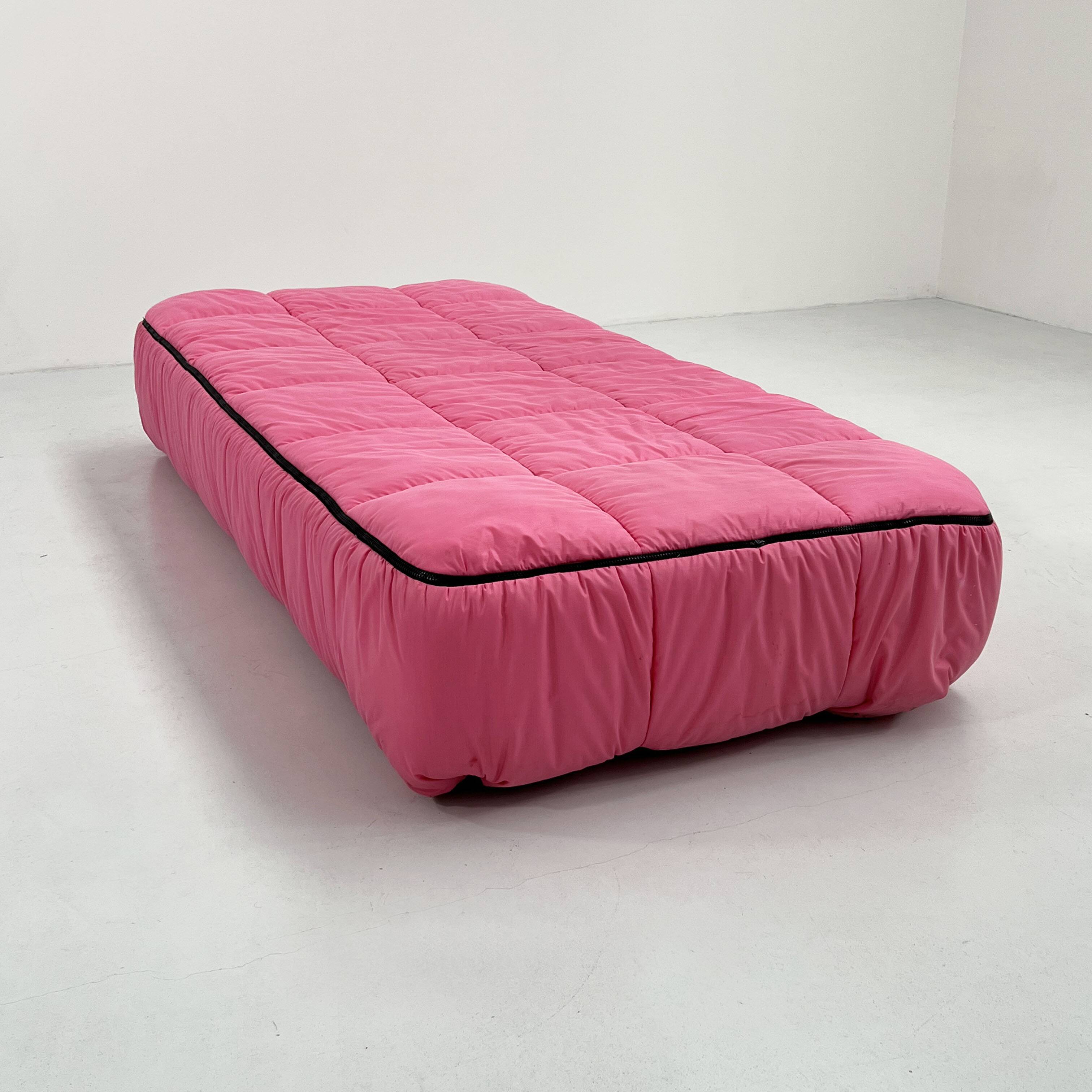 Canapé-lit rose par Cini Boeri pour Arflex, 1970