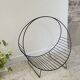 Magazine rack vintage log holder