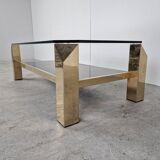 Vintage golden coffee table, 1970