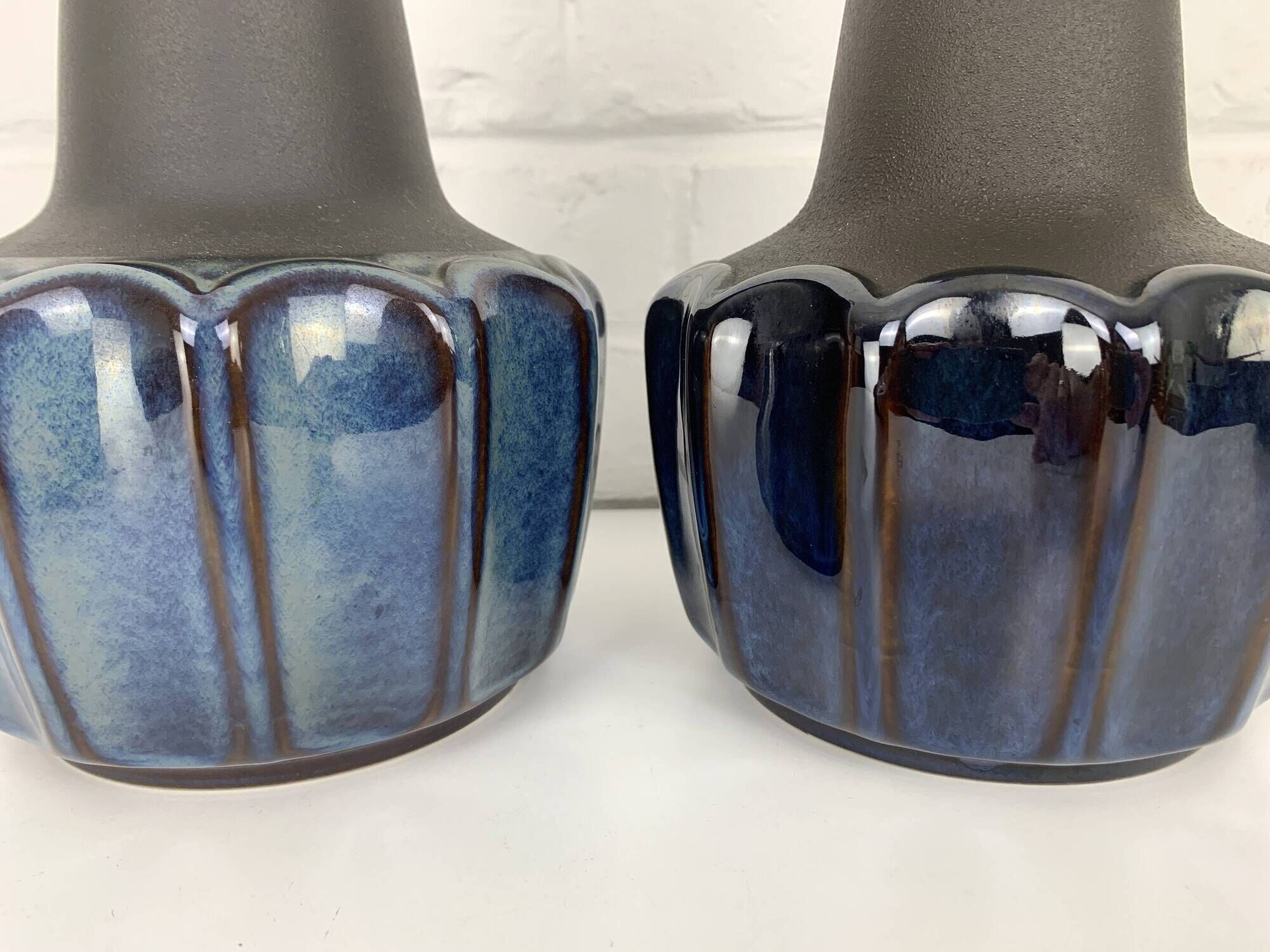 Pair of Søholm table lamps model 1051 by Einar Johansen, Soholm, Denmark, 1960.