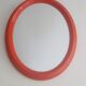 Mirror orange oval vintage 60s 70s