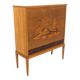 Armoire scandinave en orme, Mjölby Intarsia, Suède, 1950
