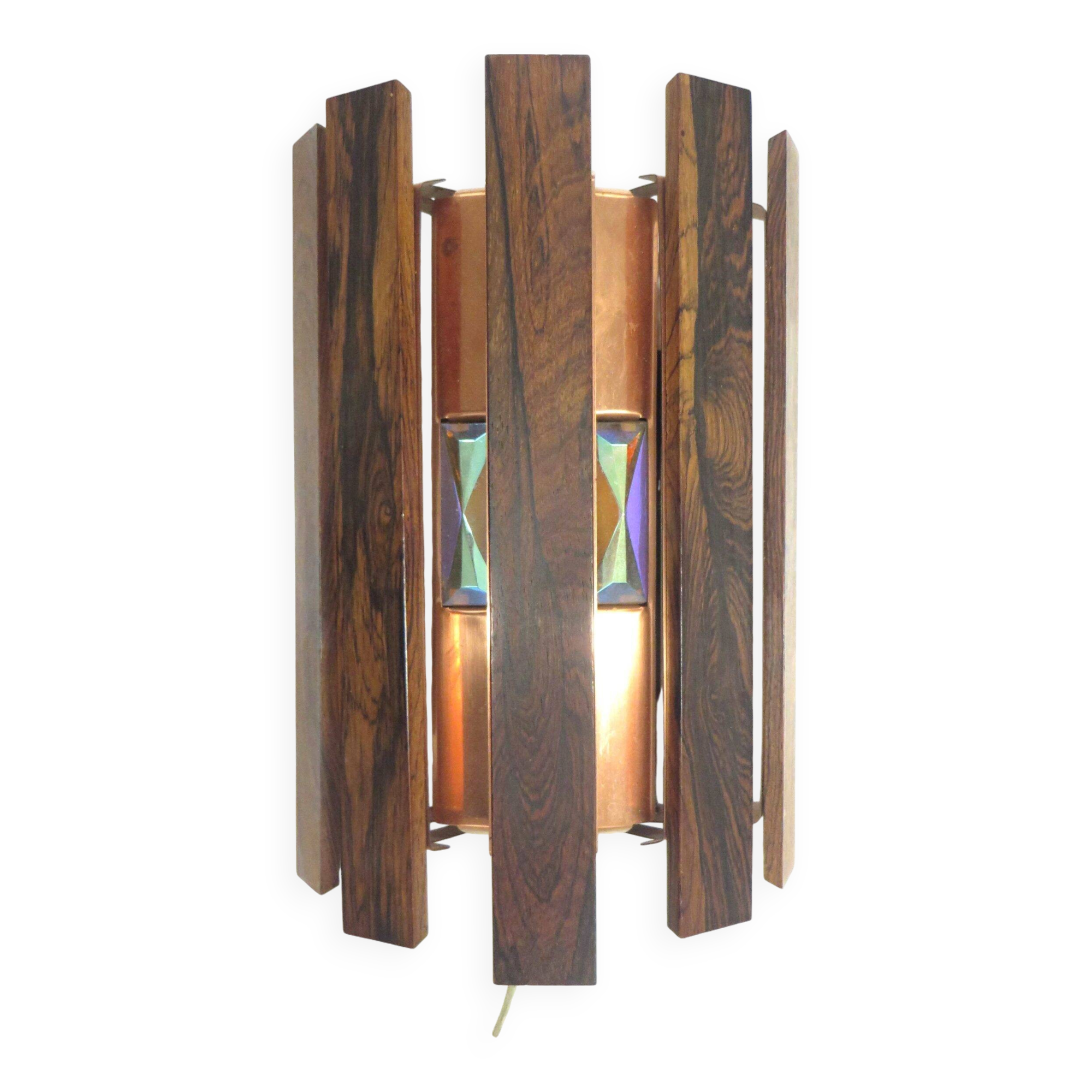Vintage wall lamp by Werner Schou for Coronell Elektro Denmark made in the 70s