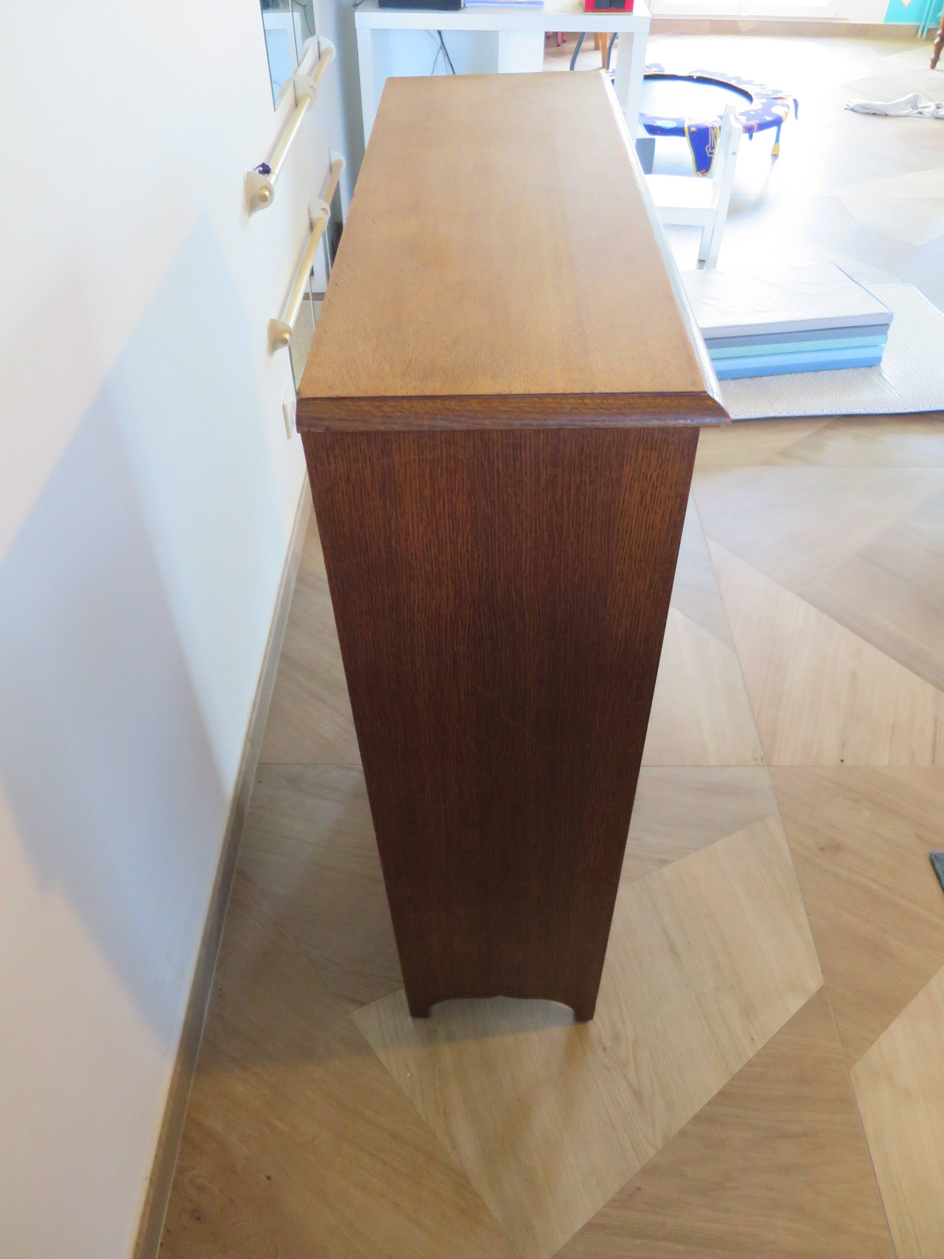 Set of 2 bibus 3 levels - oak color - bookcase shelves