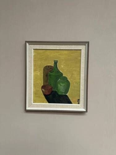 Original Oil on Panel "Still Life" by S. Jesso, Signed, Vintage & Framed 43×49cm