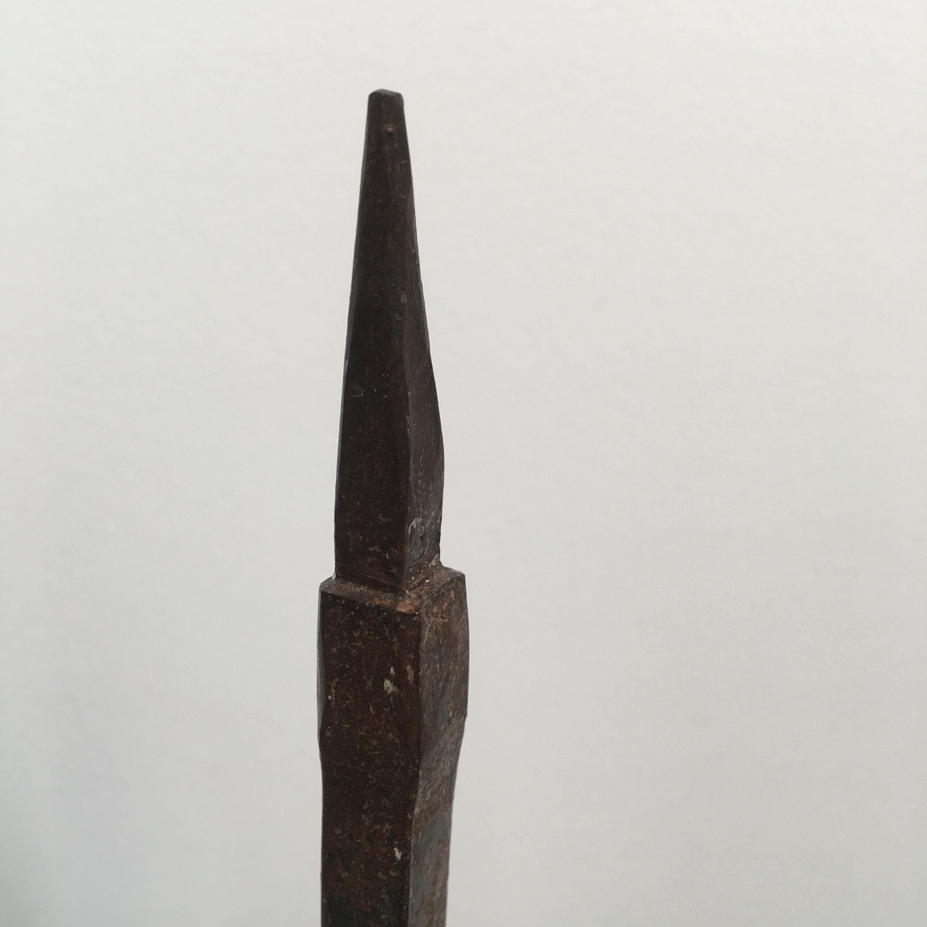 Tripod chandelier brutalist style wrought iron