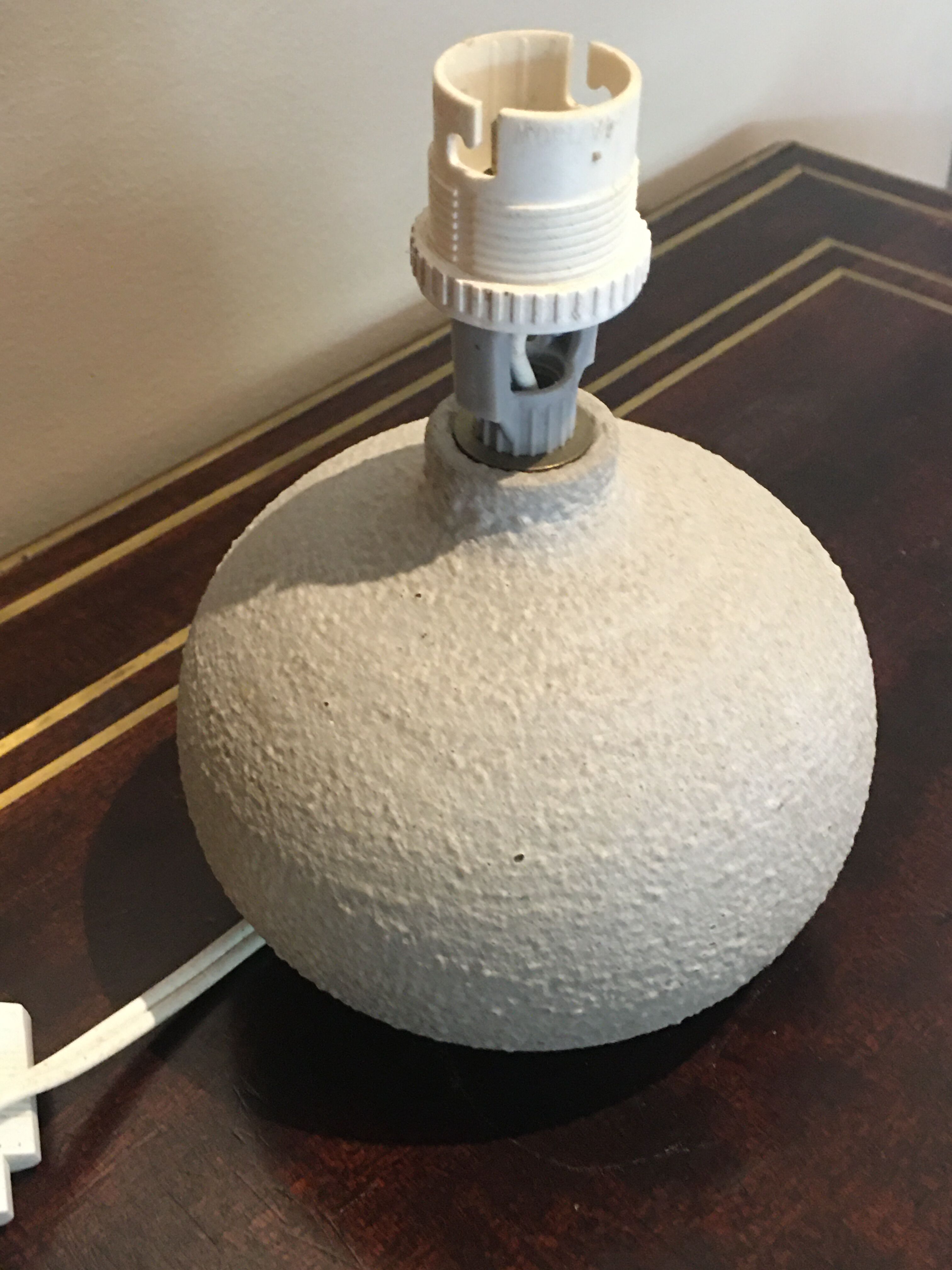 Vintage lamp foot signed