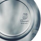 6 flat plates "Dominique", Céranord Saint-Amand, Hand-painted design, 1950